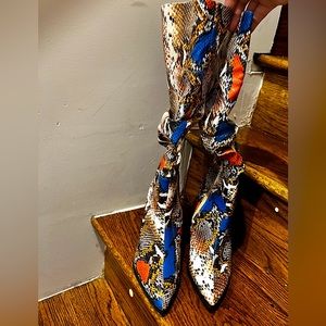 Snakeskin Heels Size 37